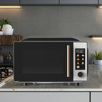 Oven Microwave Elektrik 700W 20L dengan Casing Kaca, Kontrol Timer Digital, Pemanasan Cepat, Hemat Energi, Laris Terjual