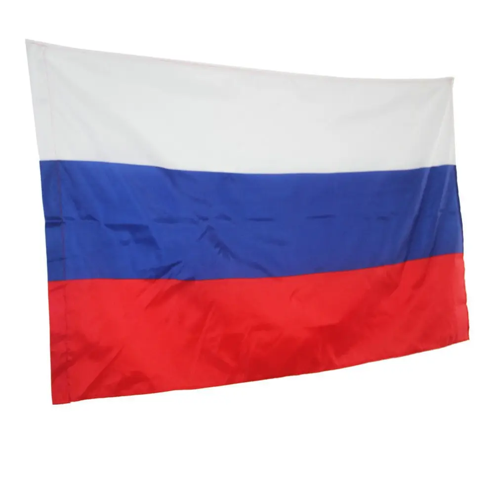 Nuoxin tous les pays extérieur volant Polyester tissu pays bleu blanc rouge couleur National drapeau russe avec Logo impression personnalisée