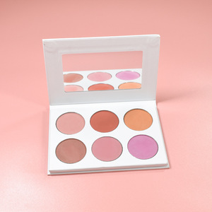Contorno opaco artigianale e colore marrone palette rosa luminoso ad alto pigmento crema vegana fard tavolozza private label - Product Image 3