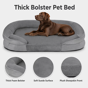 Cama Extra Grande para Perro, Impermeable, con Soporte de Espuma Viscoelástica, Funda Extraíble, Base Antideslizante, 45 Pulgadas, Ortopédica, Lavable - Product Image 3