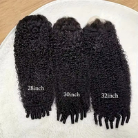 Wig keriting birai mentah India, Wig Wig Frontal HD penuh 30 inci grosir dengan renda, Wig rambut manusia Virgin mentah Peruvian tanpa lem 12A