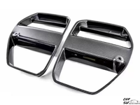 Kit Léger pour BMW M3 M4 G80 G82 – Grille de Pare-chocs Avant en Fibre de Carbone Sèche 3K de Haute Qualité, Style V Amélioré – Outils de Carrosserie