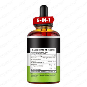 איכות פרימיום oem ויטמין <span class=keywords><strong>d3</strong></span> k2 טיפות ויטמין <span class=keywords><strong>d3</strong></span> 10000 iu עם מגנזיום תוספת מינרלים עבור תמיכה חיסונית & מצב רוח 60 מ "ל - Product Image 2