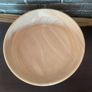 Tazón de Madera de Caucho de 28 CM para Ensaladas, Frutas y Masa Fermentada - Product Image 6