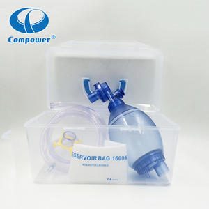 Compower Dispositivos de primeros auxilios <span class=keywords><strong>Kit</strong></span> de reanimación Cpr Bolsa desechable para adultos Máscara de válvula Resucitador manual - Product Image 6