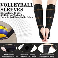 Manchons de compression respirants OEM pour le volleyball avec trou pour le pouce, protège-avant-bras pour le sport