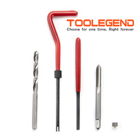 131 pièces réparation automatique métrique M5 M6 M8 M10 M12 HSS kit d'outils de réparation de filetage de forage boîte en métal perceuse réparation restauration