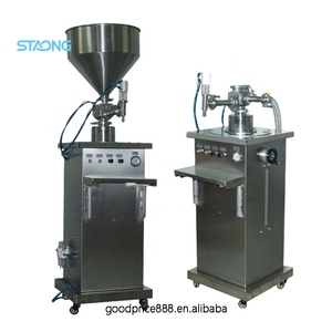Máquina Dosificadora y Llenadora Vertical para Cremas Cosméticas, Salsas, Mermeladas, Miel, Ungüentos, Champús, Lociones, Líquidos y Agua en Botellas y Jeringas - Product Image 1