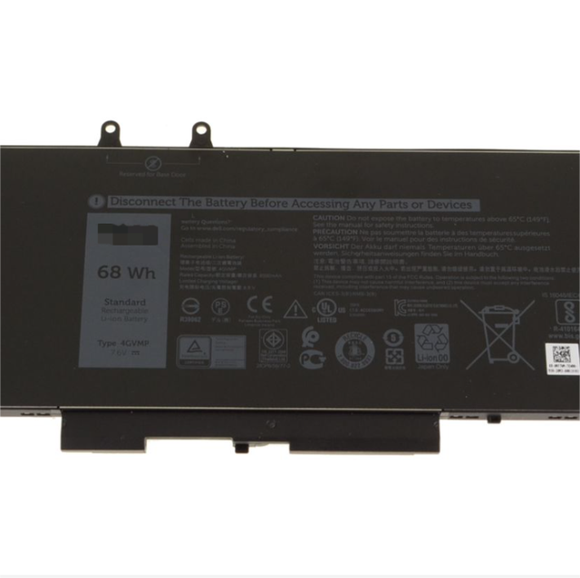 4GVMP Laptop Battery for Dell Latitude 5400 5500 5410 5510 E5400 E5500 Inspiron 7590Series P84F RF7WM C5GV2 H82T6 7.6V 68Wh