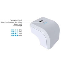 Batterie de recharge DOBE blanche pour manette sans fil Edge, Power Bank avec chargeur de joystick, batterie externe