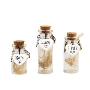 Wadah Penyimpanan Bulu Kucing & Anjing Modern Grosir, Ornamen Kaca Bening Aman Bentuk Tetesan Air, Tempat Penyimpanan Bulu Hewan Peliharaan - Product Image 2