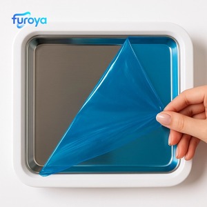 Pellicola Protettiva Trasparente Autoadesiva in PE per Piastre in Acciaio Inox e Lamiera Industriale, Prevenzione Graffi - Product Image 4