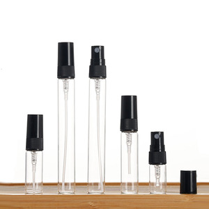 Portable 10ml Transparent Glass Spray <b>Bottle</b> Refillable Leak-Proof Essential Perfume <b>Travel</b> Cosmetic Packaging Sample Container - Product Image 4