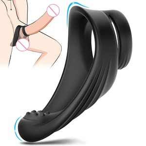 Lock Sperm Man Sex Toy <strong>Delay</strong> Ejaculation Prostate Stimulation <strong>Double</strong> <strong>Loop</strong> Adult <strong>Cock</strong> <strong>Ring</strong> - Product Image 2
