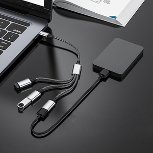 <span class=keywords><strong>USB</strong></span> Splitter 1 in 3 OUT หลายพอร์ต <span class=keywords><strong>USB</strong></span>, อะแดปเตอร์แยกชาร์จข้อมูลแยกสายชาย-หญิงสำหรับแล็ปท็อปแป้นพิมพ์ - Product Image 4