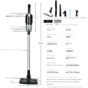 High-power wireless Portable for home use vacuum Efficient dust Mop the vacuum cleaner smartly