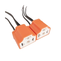 Connecteur de douille de phare antibrouillard en céramique LED pour voiture, camion, adaptateur de douille de lampe LED H7 H4 9005 9006 en céramique
