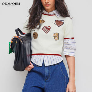 Factory Custom <b>Women</b> Sweater Knit <b>Short</b> <b>Sleeve</b> T-<b>shirt</b> <b>Women's</b> Summer <b>White</b> O- Neck Thin <b>Women</b> Knit Tops - Product Image 4