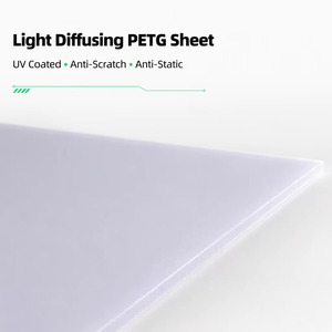 Feuille de plastique PETG certifiée de 2 mm d'épaisseur, 1220x2440 mm, diffuseur de lumière, anti-buée, anti-rayures, pour découpe et moulage - Product Image 3