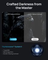 Projecteur à courte focale AWOL Aetherion Pro 4K 3D avec écran intégré pour cinéma maison, Gogle TV UST, affichage 200 pouces pour films, projecteur intelligent