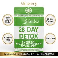 Thé Détox Minceur Post-partum 28 Jours MWTEA – Nettoyage Herbal, Perte de Poids, Sans Sucre – Marque Privée OEM ODM Vente en Gros
