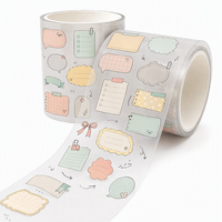 Ruban adhésif PET brillant personnalisé pour journalisation, notes autocollantes, liste de contrôle, bulles de discours, bannière, scrapbooking, bricolage et artisanat