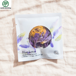 Impresión Digital de tamaño mini personalizado con ventana abierta, fruta, té, café, envasado de alimentos, bolsa sellada de 3 lados - Product Image 1