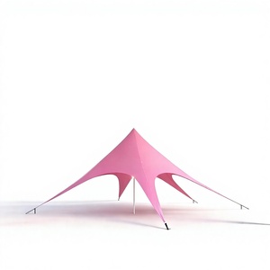 Tente Étoilée Géante 20x8.6x4.5m Rouge Rose à Trois Sommets, Imperméable, pour Événements Extérieurs, <span class=keywords><strong>Prix</strong></span> <span class=keywords><strong>Usine</strong></span>, Vente en Gros - Product Image 3