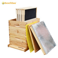 Kit de ruche d'abeilles de Langstroth d'usine d'OEM équipement d'apiculture ruche en bois