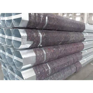 10m 12m 15m único braço octogonal galvanizado aço pólo rua pólo claro