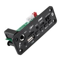 Placa Decodificadora Amplificadora MP3 BT 2 * 3W con Conector para Micrófono MIC BT 5.3 Reproductor sin Pérdidas para Tarjeta TF, Disco U y AUX