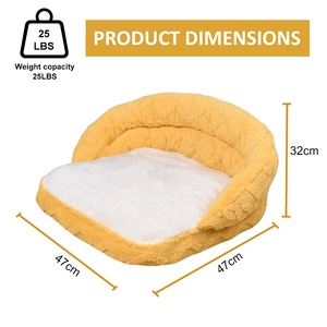 <span class=keywords><strong>Lit</strong></span> pour animaux de compagnie confortable et moelleux à capuche pour chats d'intérieur et petits chiens, <span class=keywords><strong>apaisant</strong></span>, calme, anti-anxiété - Product Image 2