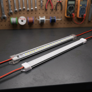 Aluminum Housing AC110V Bar <b>LED</b> Strip Light Driver Less SMD2835 144LEDs/M 6500K with 110V Option <b>Led</b> Strip Lamp Indoor - Product Image 3
