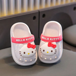 1 paire de chaussures à enfiler pour filles, pantoufles d'été, pantoufles blanches, mignonnes et antidérapantes, confortables et douces pour bébés - Product Image 2