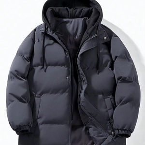 <b>Men</b>’s <b>Hooded</b> Puffer <b>Jacket</b> Winter Warm Quilted Outerwear Lightweight Insulated Casual Fashion Coat Wholesale Custom Exporter - Product Image 2