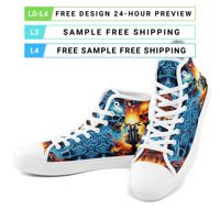 Chaussures personnalisées avec logo d'équipe et nom de groupe, impression à la demande, baskets en toile, OEM ODM, nom personnalisé FN024-26023049-5