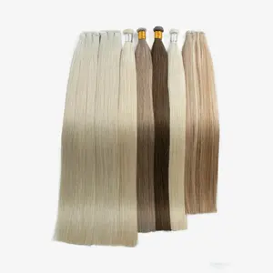 Genius Weft Hair Extensions Russian Raw Remy Virgin 100% Human Hair Ombre 28 26 inch Double Drawn Curly Full Cuticle Aligned