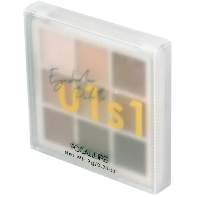 Caja de embalaje de belleza esmerilada PP cuadrada al por mayor caja de embalaje de paleta de sombra de ojos plegable
