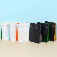Sacs à café à fond carré en plastique de qualité alimentaire, personnalisés en usine, colorés, avec fermeture éclair, impression par gravure, pour chewing-gum