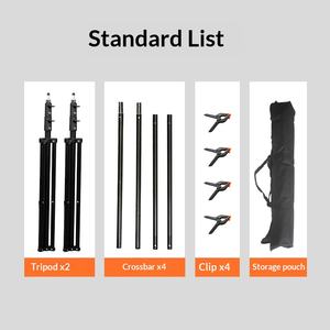 Support de toile de fond réglable pour studio <span class=keywords><strong>photo</strong></span>, kit de support pour décorations de fêtes, événements, photographie de mariage - Product Image 6