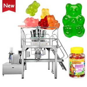 Automatic candy counting filling machine sweets candies gummy candy jar bottle filling machine