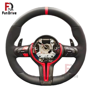 Volant en fibre de carbone <span class=keywords><strong>BMW</strong></span> Série F M Sport cuir chauffant X1 F48 X3 F25 X4 F26 X5 F15 X6 F16 M2 F87 M3 F80 M4 F82 M5 <span class=keywords><strong>F90</strong></span> - Product Image 2