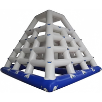 Parc aquatique gonflable personnalisé, toboggan triangulaire et pyramide d'escalade, jouets pour la maison ou l'école