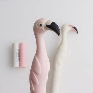 Bolígrafo de Gel Promocional con Forma de Flamenco, de Plástico Suave, para Niños, con Logotipo Personalizado, para Material Escolar, Regalo Infantil - Product Image 4