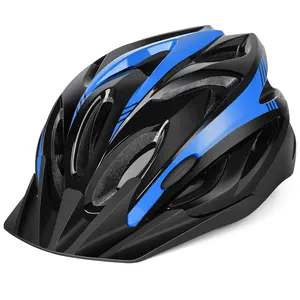 Casque de cyclisme pour hommes et femmes en moule vtt Sport All Mountain Bike casque avec bord sécurité casque de vélo ventilation supérieure
