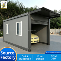 Rumah Modular Warna-warni 10ft 20ft yang Dapat Disesuaikan, Rumah Paket Datar, Rumah Mobil, Rumah Prefabrikasi Kecil, Rumah Kontainer