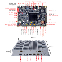 Computadora Industrial Integrada sin Ventilador RK3576, 8GB de RAM, Reproductor Multimedia 4K para Señalización Digital, IP65, Android 14, Linux Ubuntu, Computadora con IA