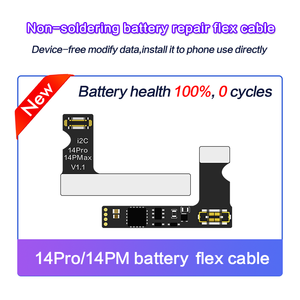 Câble flexible de réparation de <span class=keywords><strong>batterie</strong></span> I2C Tag-on pour <span class=keywords><strong>iPhone</strong></span> <span class=keywords><strong>11</strong></span>-15 Pro Max, restauration des données de santé de la <span class=keywords><strong>batterie</strong></span> à 100 % et modification à 0 cycle - Product Image 4