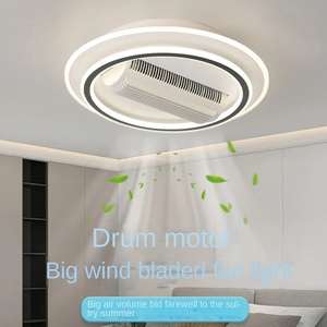 ไฟพัดลมติดเพดาน LED อะคริลิคหรี่แสงได้สำหรับห้องนั่งเล่นในร่มพร้อมรีโมทควบคุม - Product Image 2