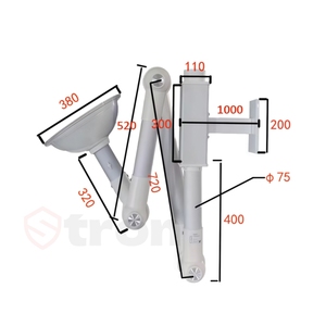 Phòng thí nghiệm linh hoạt <span class=keywords><strong>fume</strong></span> khai thác cánh tay/Hàn khói khai thác mui xe/Ống điều chỉnh tự hỗ trợ - Product Image 5